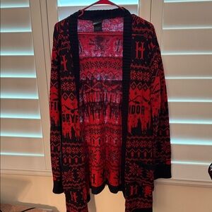 Warner Bros. Red and Black Gryffindor Cardigan